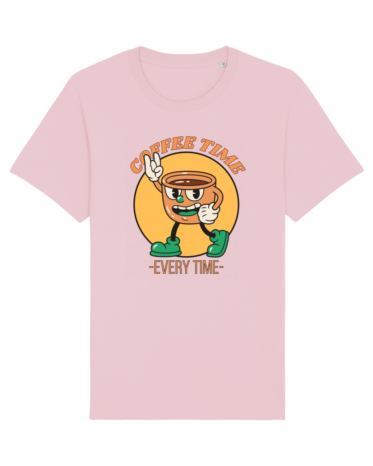Tricou mânecă scurtă Unisex Rocker Cotton Pink