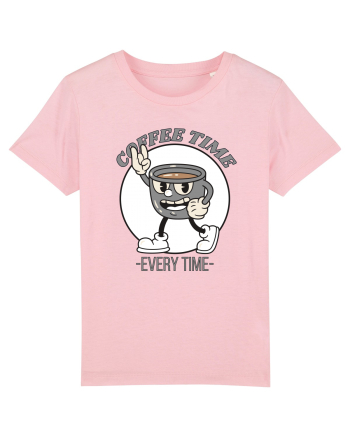 Coffee Time Every Time Cotton Pink