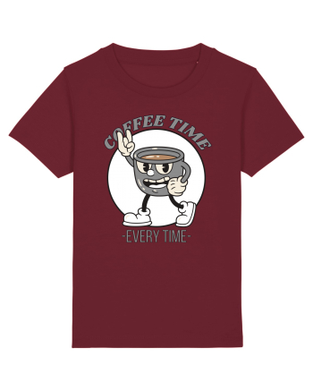 Coffee Time Every Time Burgundy