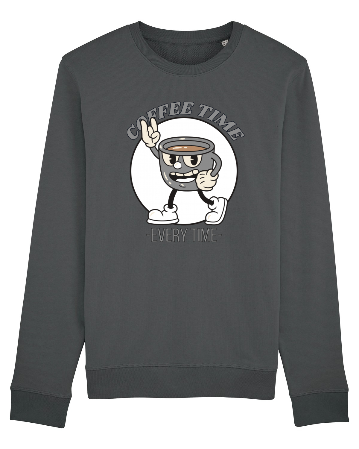 Bluză mânecă lungă Unisex Rise Anthracite