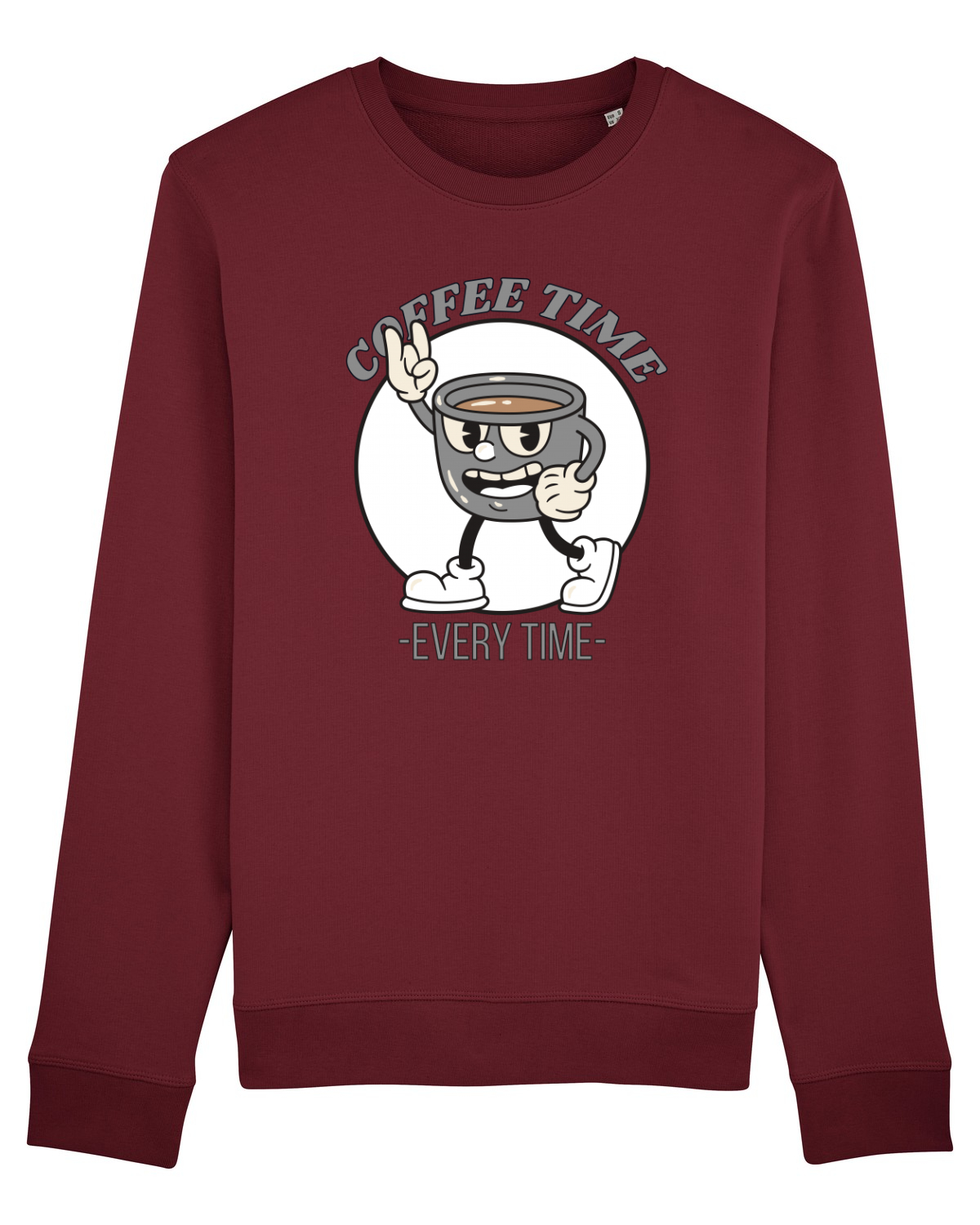 Bluză mânecă lungă Unisex Rise Burgundy