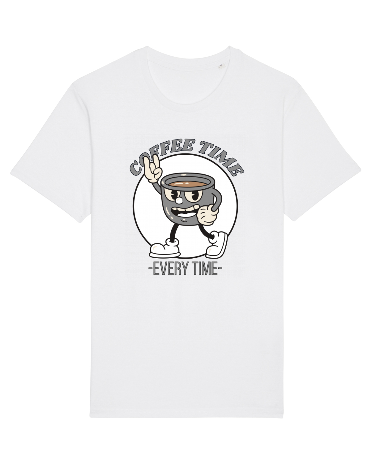 Tricou mânecă scurtă Unisex Rocker White