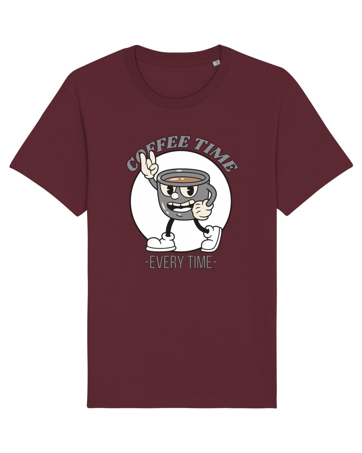 Tricou mânecă scurtă Unisex Rocker Burgundy