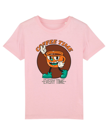 Coffee Time Every Time Cotton Pink