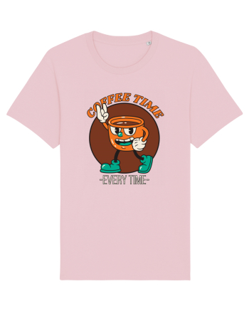 Coffee Time Every Time Cotton Pink