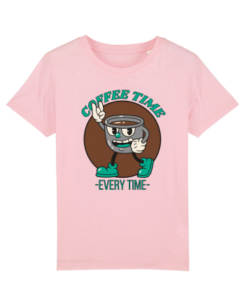 Coffee Time Every Time Cotton Pink