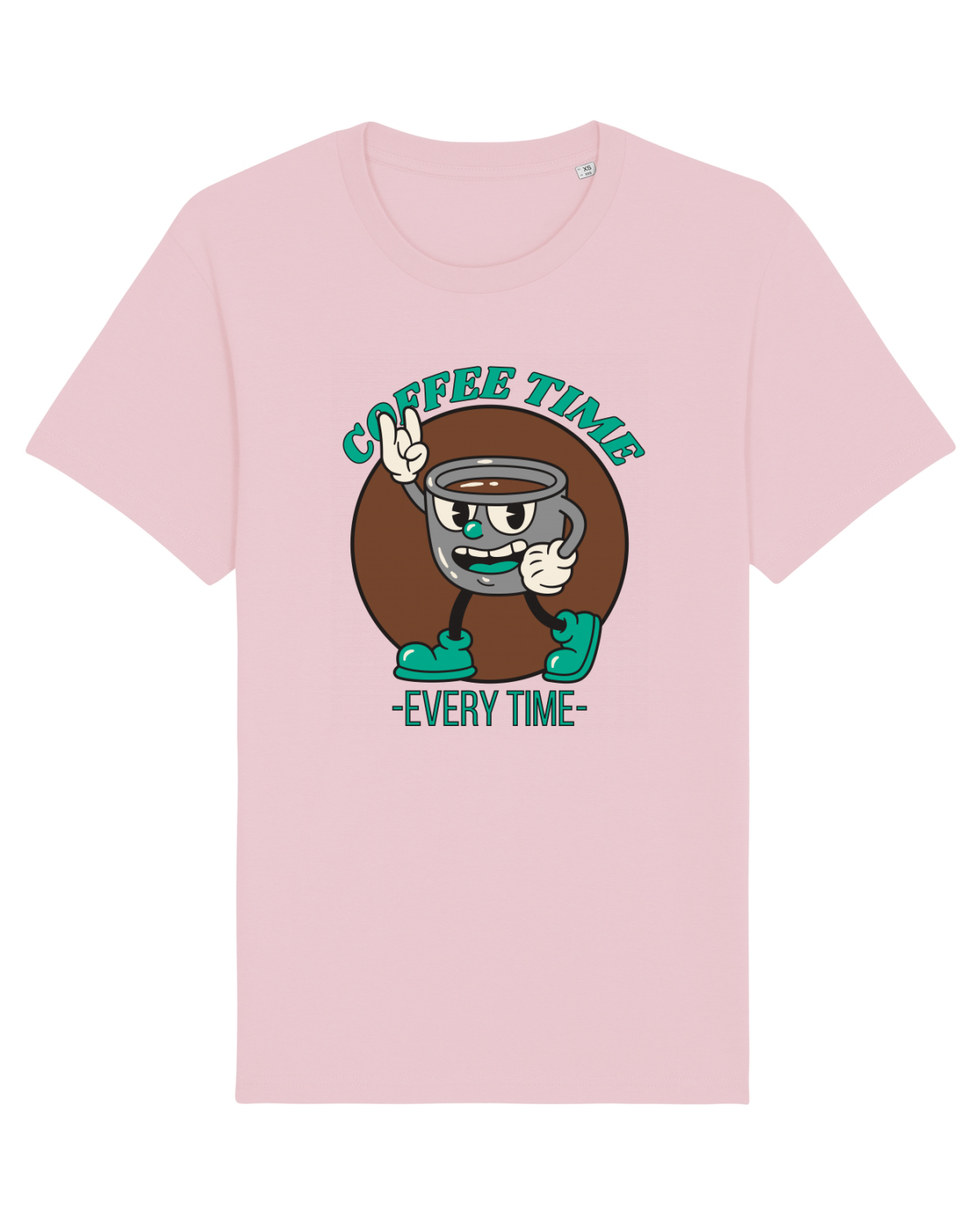 Tricou mânecă scurtă Unisex Rocker Cotton Pink