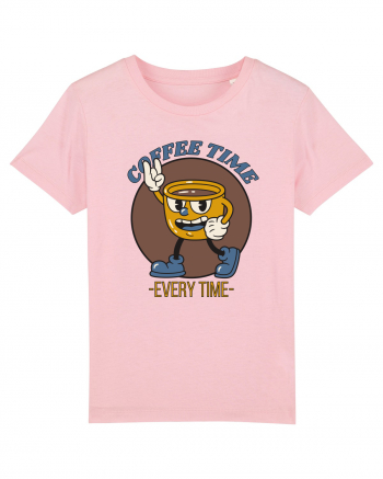 Coffee Time Every Time Cotton Pink