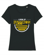 A Bowl of Happiness Tricou mânecă scurtă guler larg fitted Damă Expresser