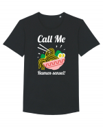 Call Me Ramen Sensei Tricou mânecă scurtă guler larg Bărbat Skater