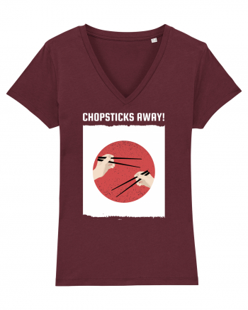 Chopsticks Away Burgundy