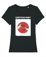 Chopsticks Away Tricou mânecă scurtă guler larg fitted Damă Expresser