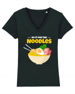 Do it for the Noodles Tricou mânecă scurtă guler V Damă Evoker