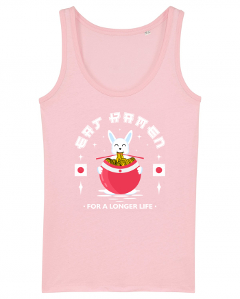 Eat Ramen for a longer life Cotton Pink