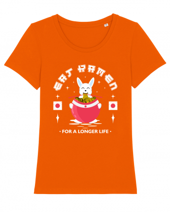 Eat Ramen for a longer life Bright Orange