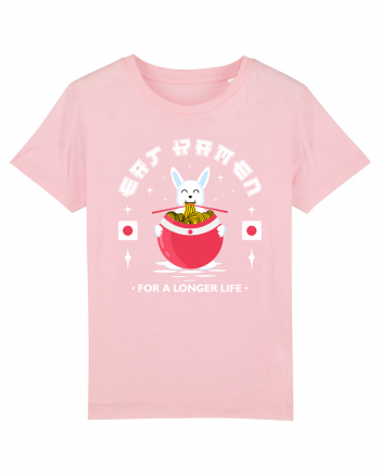 Eat Ramen for a longer life Cotton Pink