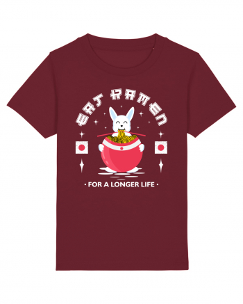 Eat Ramen for a longer life Burgundy