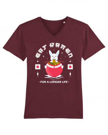 Eat Ramen for a longer life Burgundy