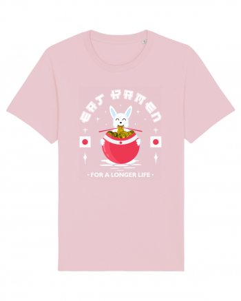 Eat Ramen for a longer life Cotton Pink