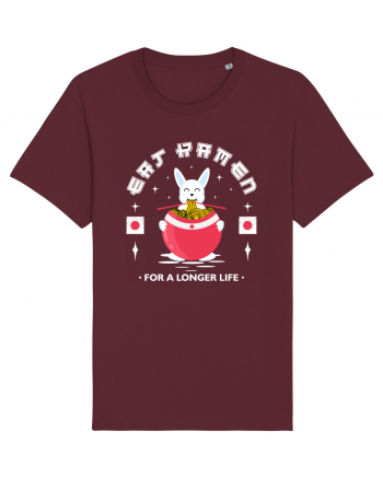 Eat Ramen for a longer life Burgundy