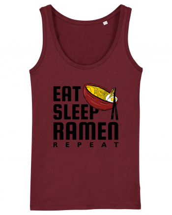 Eat Sleep Ramen Repeat Burgundy