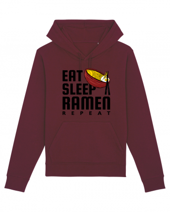 Eat Sleep Ramen Repeat Burgundy