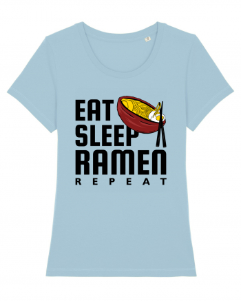 Eat Sleep Ramen Repeat Sky Blue