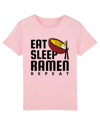 Eat Sleep Ramen Repeat Cotton Pink