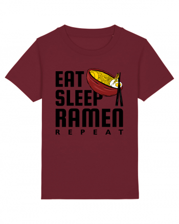 Eat Sleep Ramen Repeat Burgundy