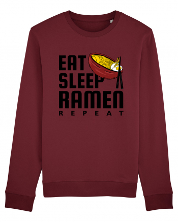 Eat Sleep Ramen Repeat Burgundy