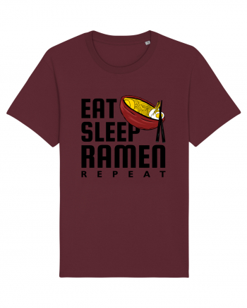 Eat Sleep Ramen Repeat Burgundy