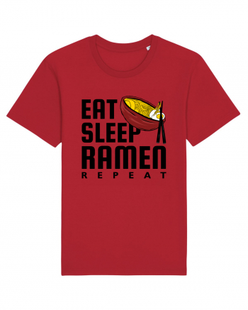 Eat Sleep Ramen Repeat Red