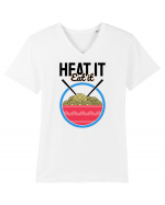 Heat it Eat it Tricou mânecă scurtă guler V Bărbat Presenter