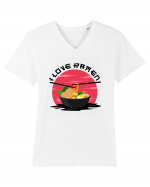 I Love Ramen Tricou mânecă scurtă guler V Bărbat Presenter