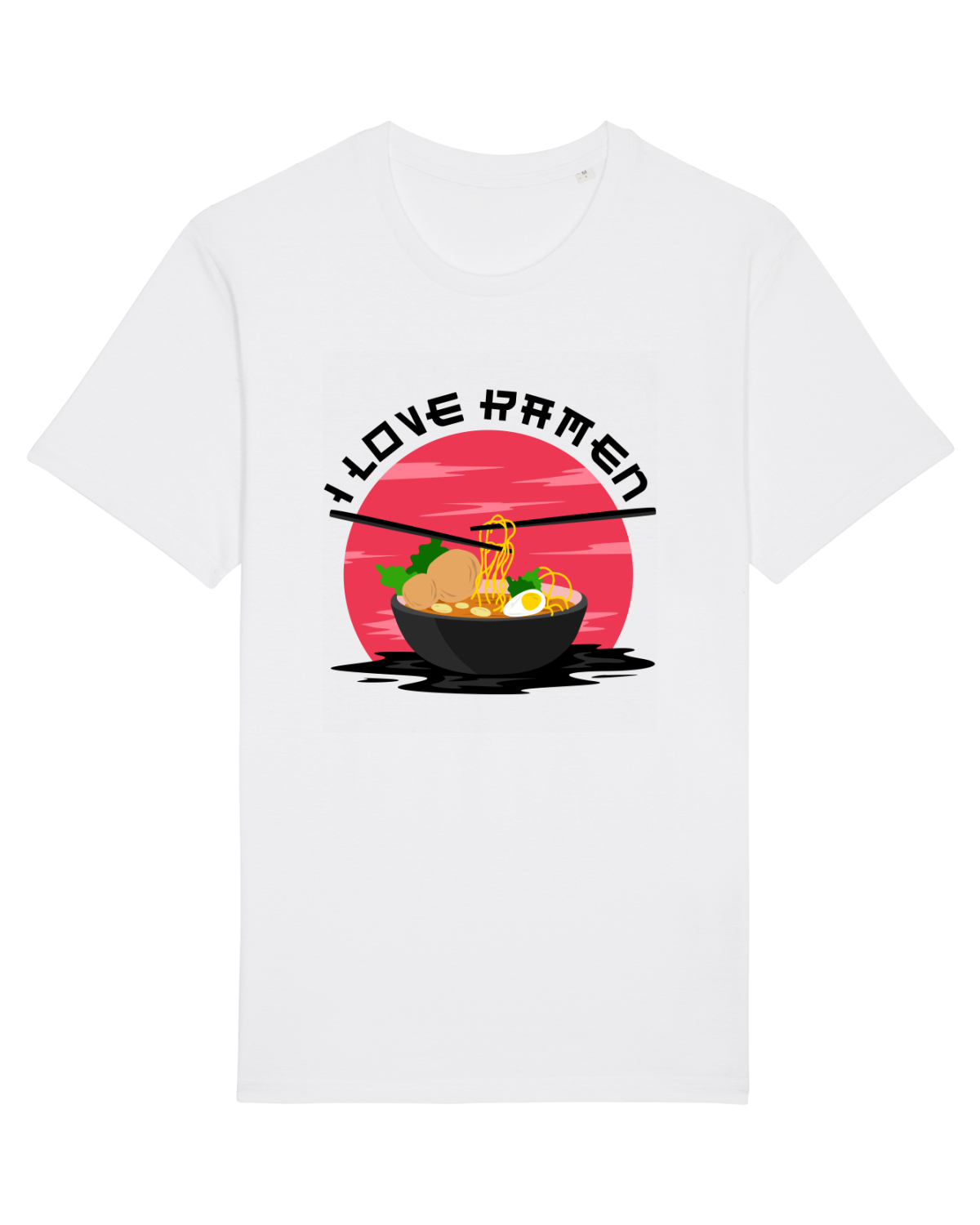 Tricou mânecă scurtă Unisex Rocker White