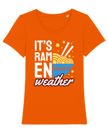 It's Ramen Weather Bright Orange