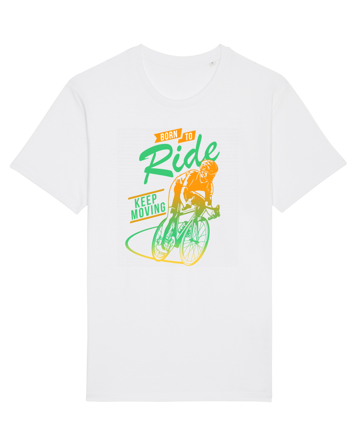 Tricou mânecă scurtă Unisex Rocker White