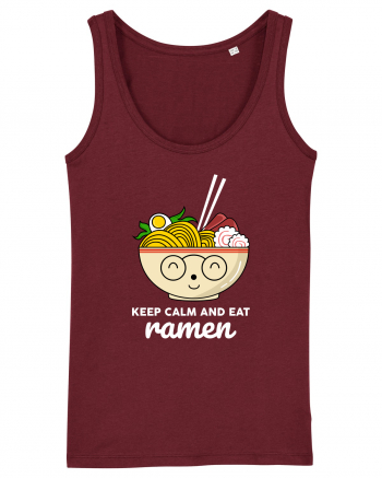 Keep Calm and Eat Ramen Burgundy