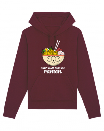 Keep Calm and Eat Ramen Burgundy