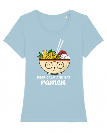 Keep Calm and Eat Ramen Sky Blue