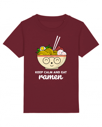 Keep Calm and Eat Ramen Burgundy