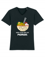 Keep Calm and Eat Ramen Tricou mânecă scurtă guler V Bărbat Presenter