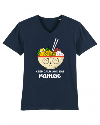 Keep Calm and Eat Ramen French Navy