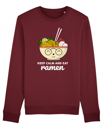 Keep Calm and Eat Ramen Burgundy