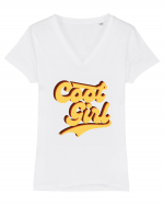 Cool Girl Tricou mânecă scurtă guler V Damă Evoker