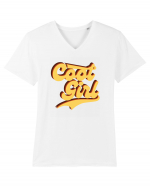 Cool Girl Tricou mânecă scurtă guler V Bărbat Presenter