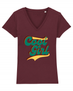 Cool Girl Tricou mânecă scurtă guler V Damă Evoker