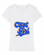 Cool Girl Tricou mânecă scurtă guler V Damă Evoker