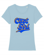 Cool Girl Tricou mânecă scurtă guler larg fitted Damă Expresser