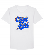 Cool Girl Tricou mânecă scurtă guler larg Bărbat Skater